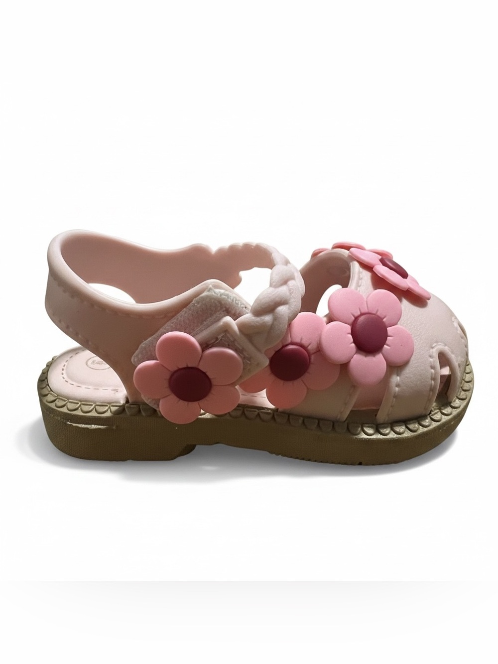 Girls' Pink Flower Sandals - Kids